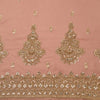 Dusty Peach Viscose Georgette Kurta with Mirror Work