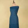 Blue Handloom Cotton Ikat Fabric