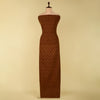 Coffee Brown Handloom Cotton Ikat Fabric