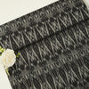 Pure Black Handloom Cotton Ikat Fabric