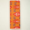 Orange Handloom Cotton Heavy Ikat Fabric