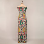 Handloom Cotton Heavy Ikat Fabric in Wine for stylish garments