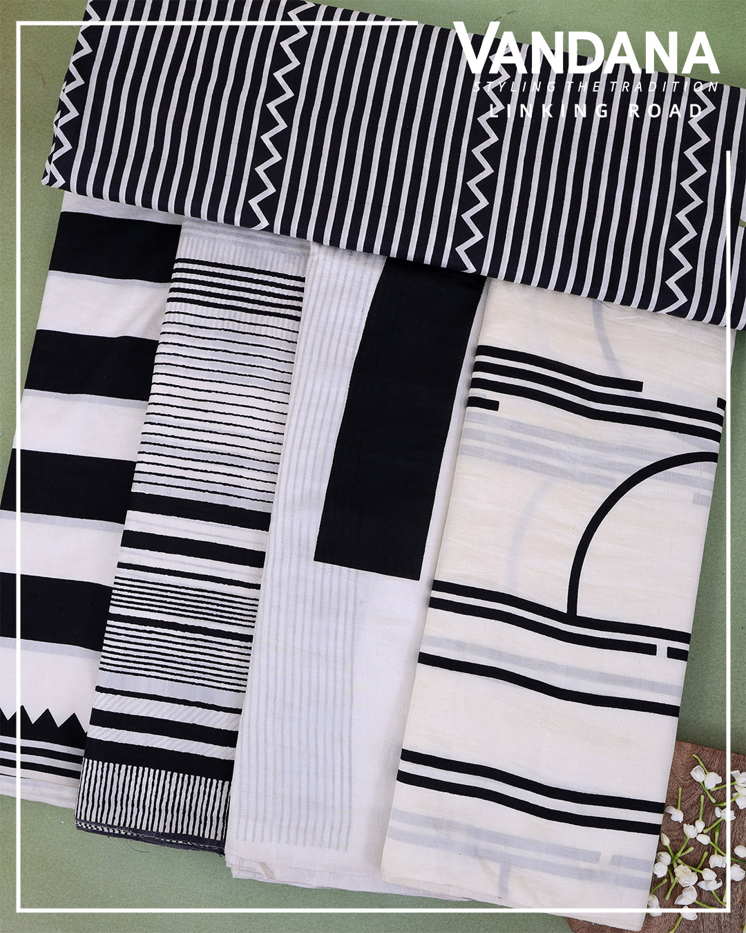 Handloom Dupion Abstract Printed Fabric