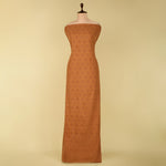 Brown Handloom Cotton Ikat Fabric