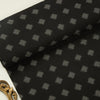 Black Handloom Cotton Ikat Fabric
