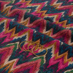 Multicolour Jute Digital Abstract Printed Fabric