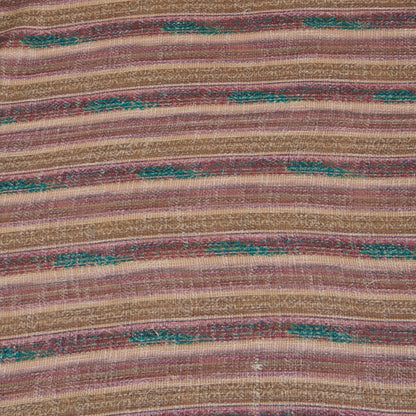 Multicolour Jute Digital Abstract Printed Fabric