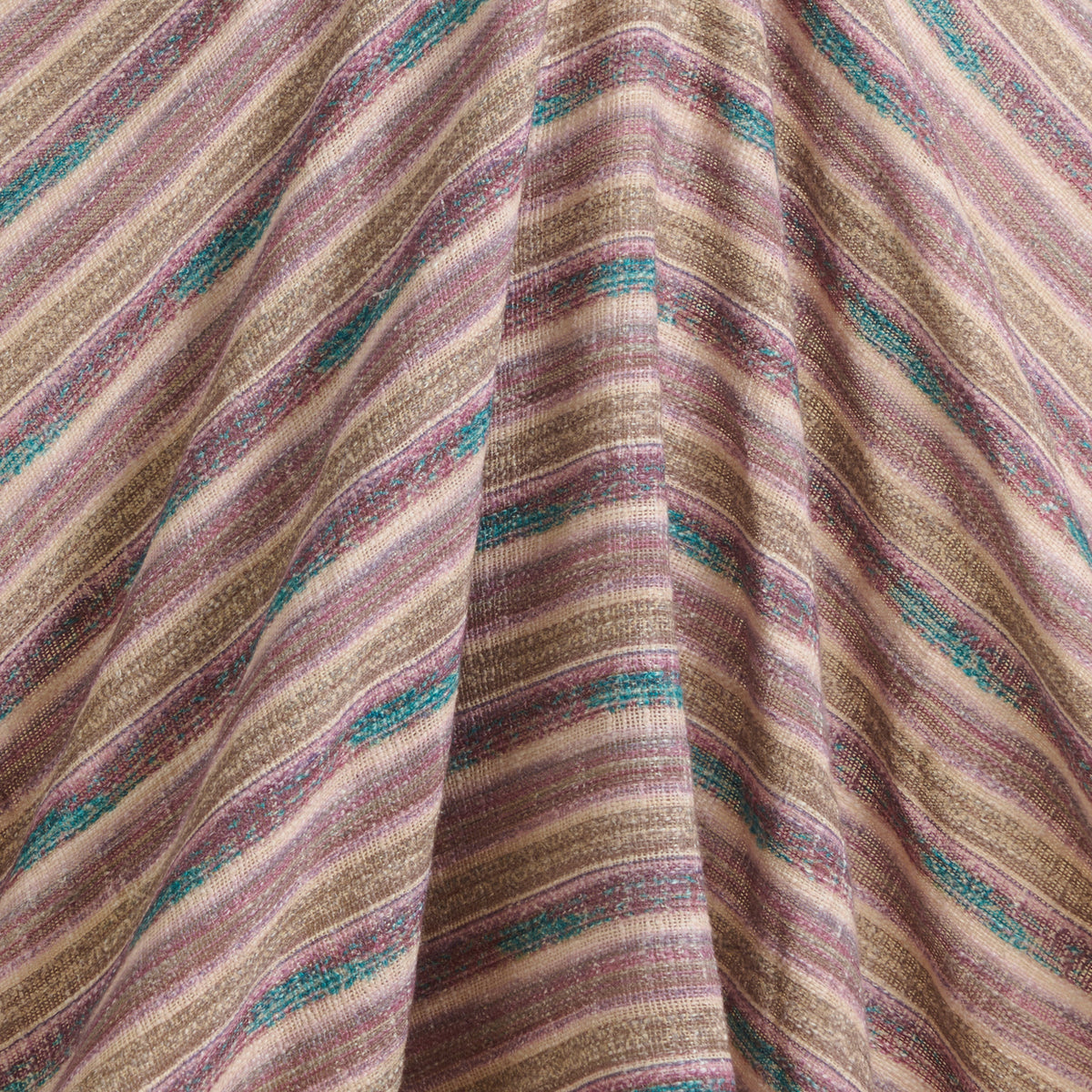 Multicolour Jute Digital Abstract Printed Fabric