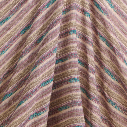 Multicolour Jute Digital Abstract Printed Fabric
