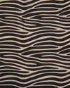 Malai Cotton Digital Animal Printed Fabric Beige & Black