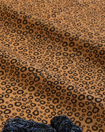 Malai Cotton Digital Animal Printed Fabric Ochre Yellow