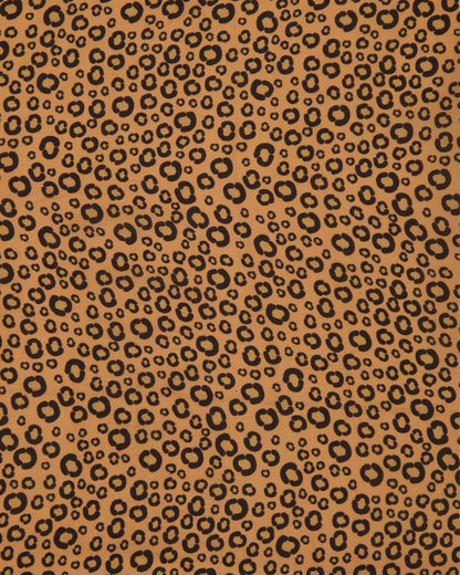 Malai Cotton Digital Animal Printed Fabric Ochre Yellow