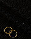 Black Micro Velvet Cut-Dana & Sequin Embroidery Fabric