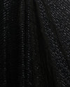 Black Micro Velvet Cut-Dana & Sequin Embroidery Fabric