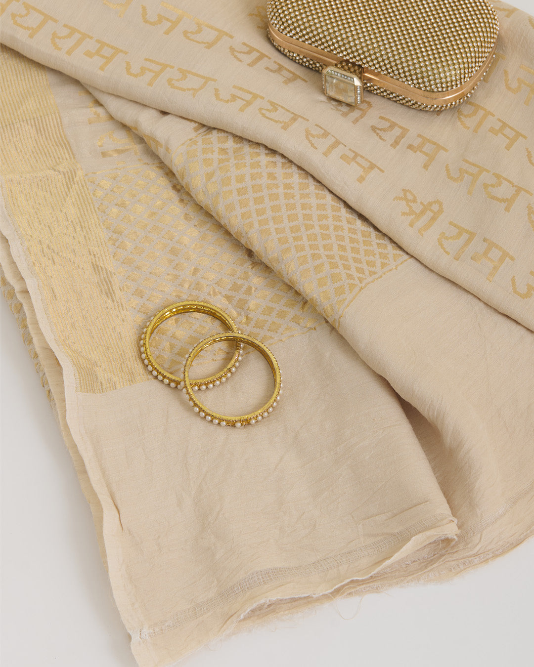 Natural Muga BNS Shlok Woven Dupatta