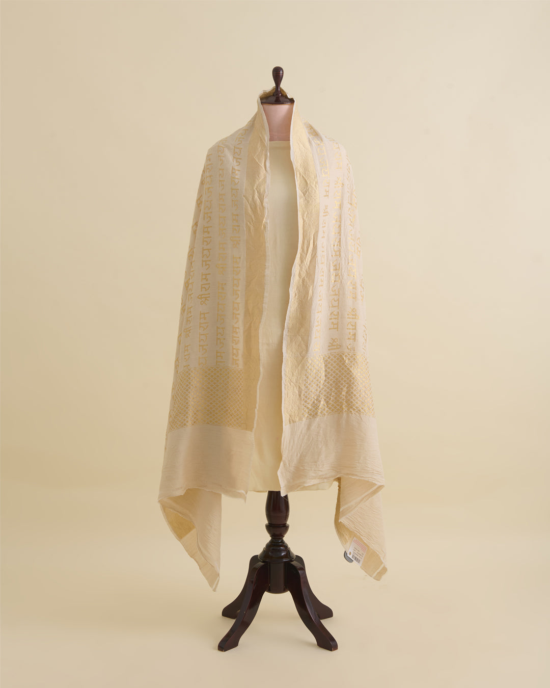 Natural Muga BNS Shlok Woven Dupatta