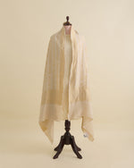 Natural Muga BNS Shlok Woven Dupatta