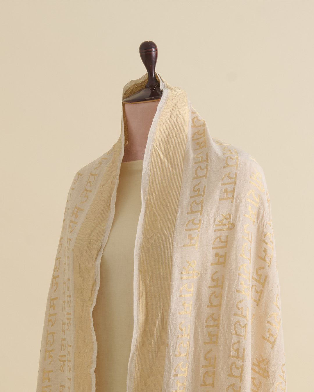 Natural Muga BNS Shlok Woven Dupatta