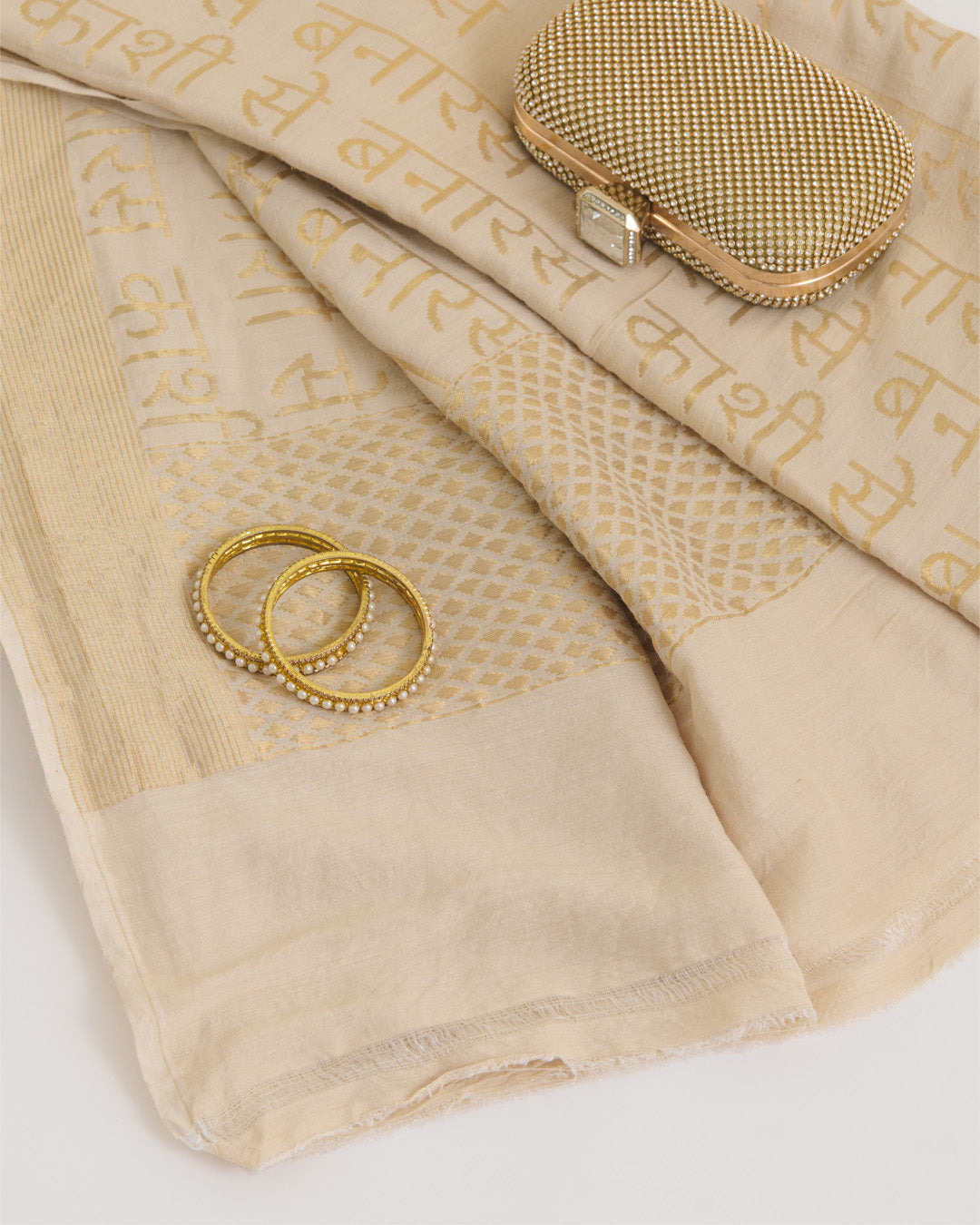 Natural Muga BNS Shlok Woven Dupatta