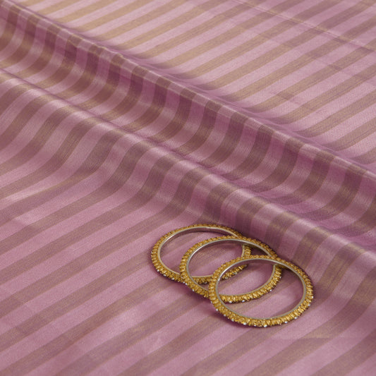 Purple Gold Muga Tissue Handloom Fabric