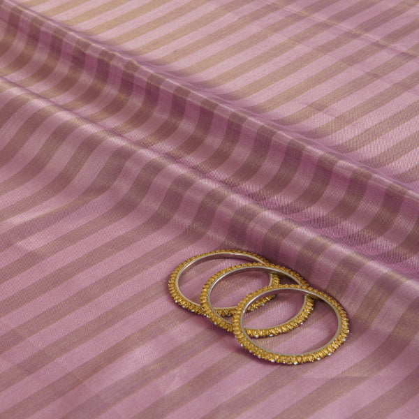 Purple Gold Muga Tissue Handloom Fabric