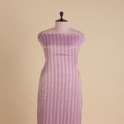 Purple Gold Muga Tissue Handloom Fabric