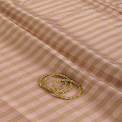 Pink Gold Muga Tissue Handloom Fabric