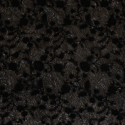 Black Net Resham Sequin Embroidered Jaal