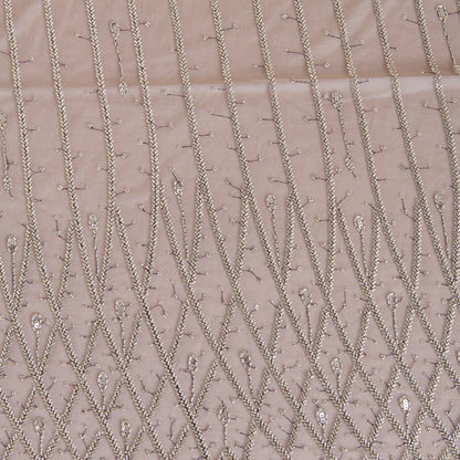 Wine Net Cutdana Sequin Daman Work Fabric