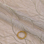 Lilac Net Cutdana Sequin Embroidery Jaal Fabric