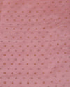Organza Tissue Polka Dot Fabric with Gold Zari Border Red