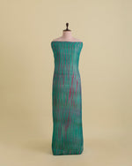 Green & Pink Organza Tie-Dye Fabric