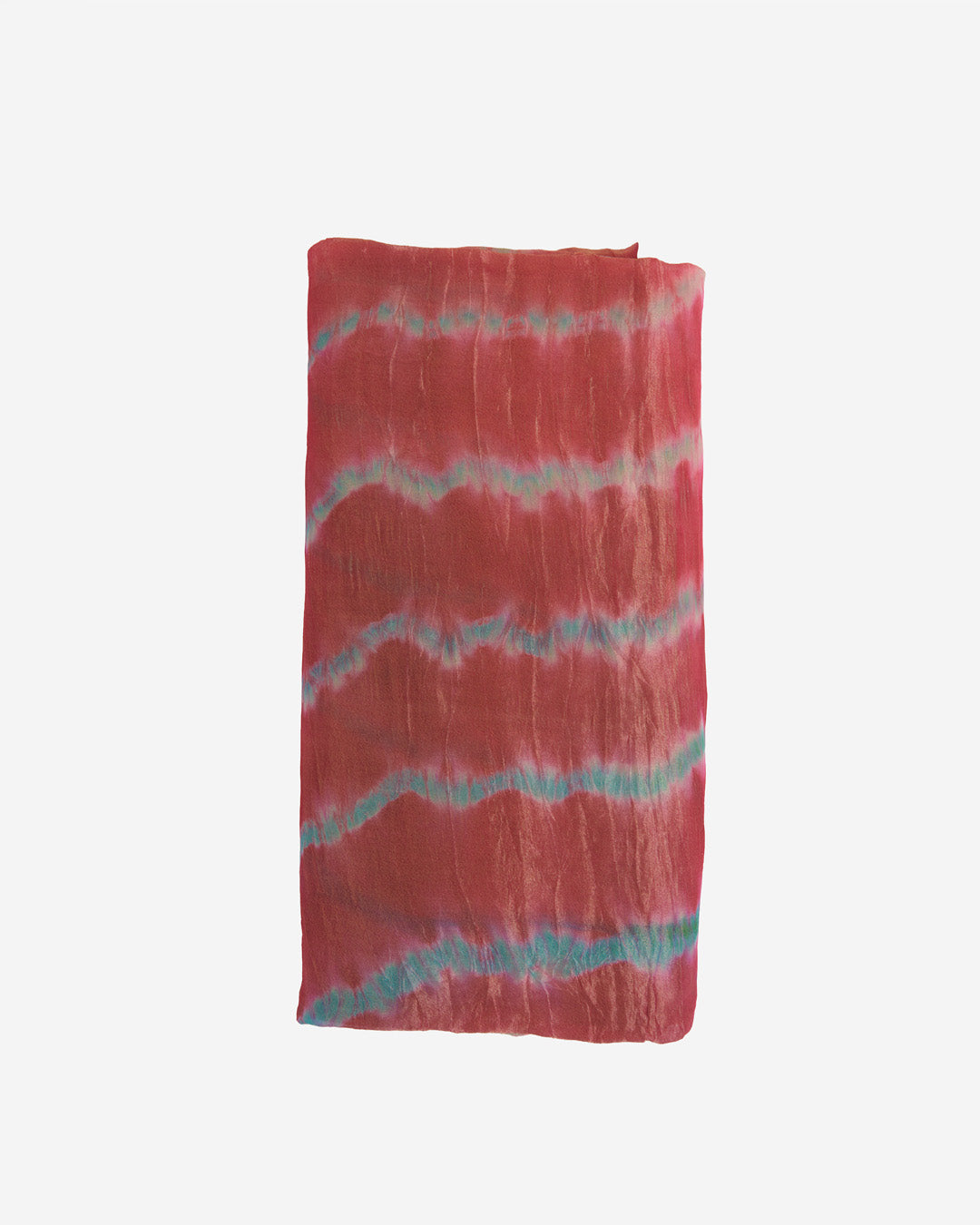 Red Organza Tissue Multi Leheriya Fabric