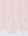 Baby Pink Organza Dupatta with Water Gold Stripes & Badla Work