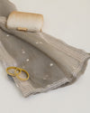 Mouse Organza Dupatta with Resham & Water Sequin Buta Embroidery