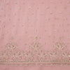 Dusty Pink Silk Organza Kurta Set with Tissue Dupatta