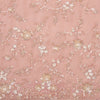 Dusty Peach Organza Kurta Set with All-Over Embroidery