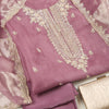 Lilac Matt Organza Suit with Cut Dana, Sequin & Pearl Embroidery and Shaded Organza Dupatta