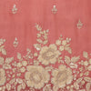 Marsala Silk Organza Embroidered Kurta Set with Dupatta