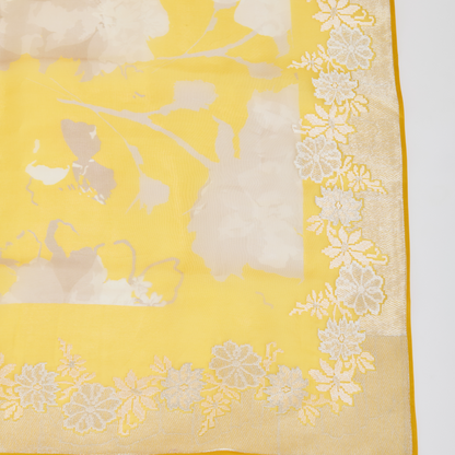 Mango Silk Organza Resham & Zari Embroidered Kurta Set