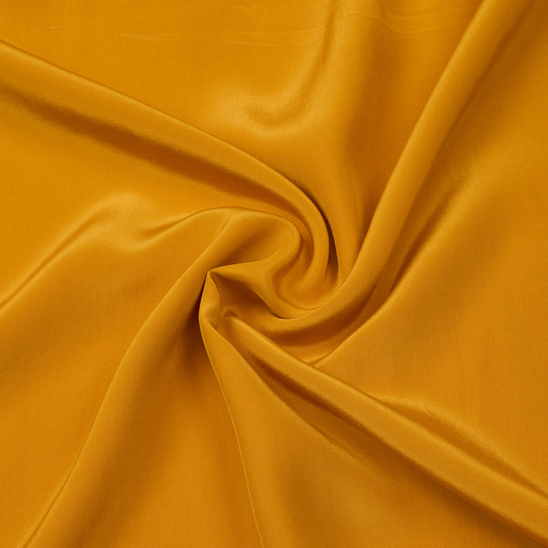 Mustard Silk Organza Kurta with Embroidered Dupatta Set