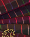 Pashmina Multi Checks Fabric – Multi Colour