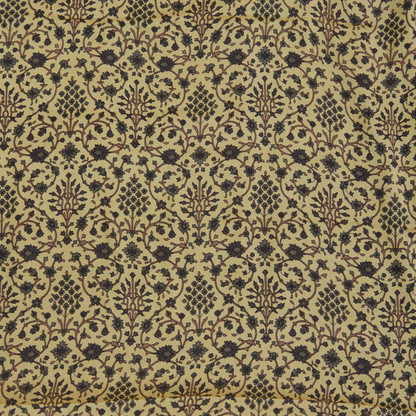 Beige & Grey Pure Crepe Printed Suit with Georgette Dupatta