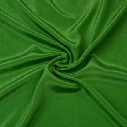 Parrot Green Pure Georgette Handwoven Kurta Set with Heavy Jaal Dupatta