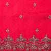 Rani Pink Silk Organza Kurta with Zardozi & Pearl Work