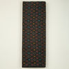 Black Raw Silk Ikat Fabric