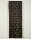 Charcoal Raw Silk Ikat Fabric