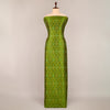 Mehendi Green Raw Silk Ikat Fabric for clothing