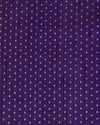 Purple Raw Silk Fabric with Gold & Silver Diamond Weave