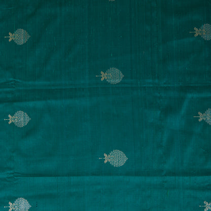 Rama Raw Silk Handloom Mina Butta Fabric